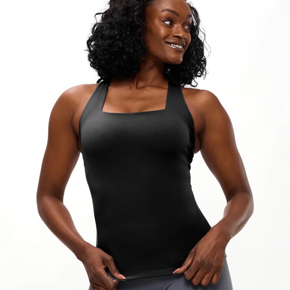 BuffBunny Black Strappy Tank Top